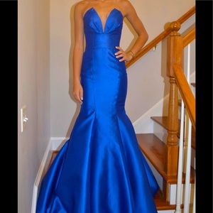 MORI LEE - BLUE - PROM DRESS size 0